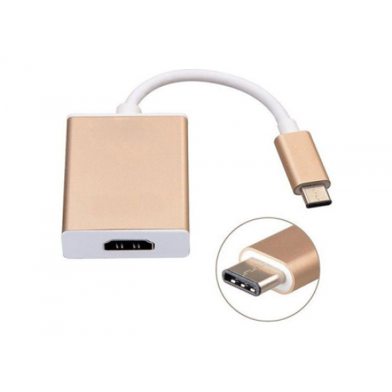 HYTECH HY-USBC10, Type-C TO HDMI 15cm Çevirici