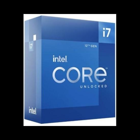 INTEL i7-12700KF 12 Core, 3.60Ghz, 25Mb, 125W, LGA1700, 12.Nesil, BOX, (Dahili Grafik YOK, Fan YOK)