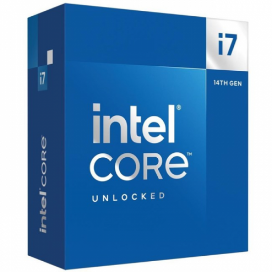 INTEL i7-14700K 20 Core, 3.40Ghz, 33Mb, 253W, LGA1700, 14.Nesil, BOX, (Grafik Kart VAR, Fan YOK)