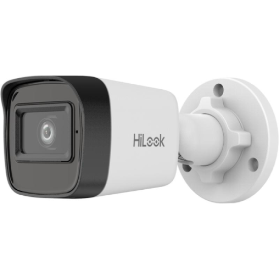 HILOOK IPC-B141HE-UC, 4Mpix, 2.8mm Lens, H265+, 20Mt Gece Görüşü, PoE, Dahili Mikrofon, Bullet, IP Kamera