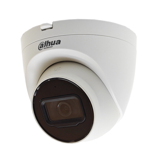 DAHUA IPC-HDW2541T-S-0280B  5Mpix, 2,8mm Lens, Starlight, H265+,  30Mt Gece Görüşü,  IP67, Mikrofonlu, PoE Dome IP Kamera