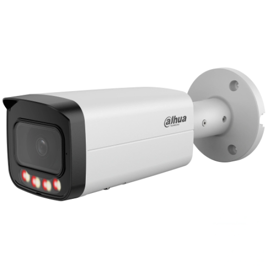DAHUA IPC-HFW21249T-AS-IL  12Mpix, 3,6mm Lens,SD Kart, Smart Dual Light, H265+, 30Mt Gece Görüşü, IP67, Dahili Mikrofon, PoE Bullet IP Kamera (Beyaz)