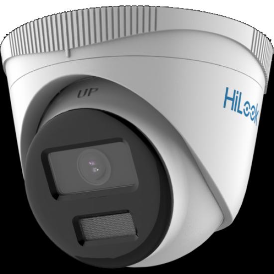 HILOOK IPC-T229H 2Mpix, 2,8mm Lens, H265+, 30Mt Gece Görüşü, Color Vu Lite, PoE, Dome IP Kamera