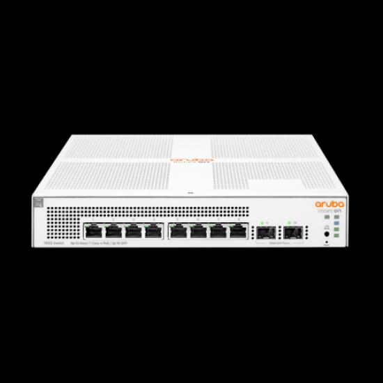 HP Aruba Instant On, JL681A, 1930-8G, 8Port, GigaBit, PoE 124W, 2 Port Gigabit SFP, Yönetilebilir, Rack Mount Switch