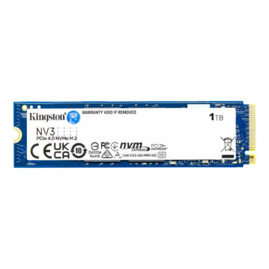 KINGSTON SNV3S/1000G, NV3, 1TB, 6000/4000, Gen4, NVME PCIe M.2 2280, SSD