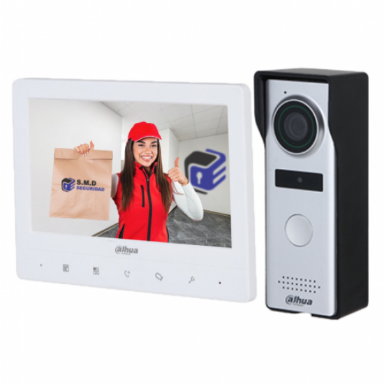 DAHUA KTA04, Analog Villa Tipi Görüntülü İnterkom Kit, 4,3 inç, 1,3Mp Kamera, Analog Villa Kit