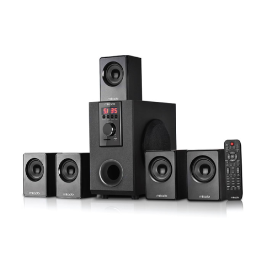 MIKADO MD-505, 70W, 5+1, Masaüstü, FM/BT/SD/USB, Siyah Kasa, Speaker
