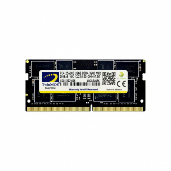 TwinMOS MDD432GB3200N, 32GB, DDR4, 3200MHz, 1.2V Notebook Ram