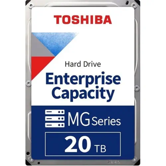 TOSHIBA ENTERPRISE, MG10ACA20TE, 3.5’’, 20TB, 512Mb 7200 Rpm, 7/24 Güvenlik, Data Center, Nas, Server, HDD