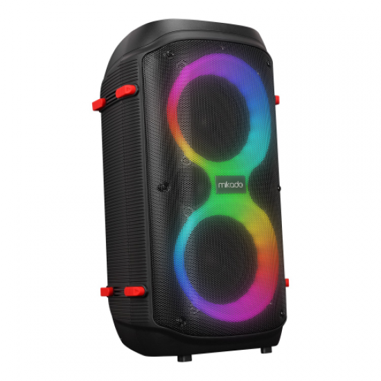 MIKADO MD-40KP, 40W, BT/TWS/FM, RGB Aydınlatma,   Toplantı, Parti, Açık Hava Speaker. Kablosuz Mikrofon Hediyeli