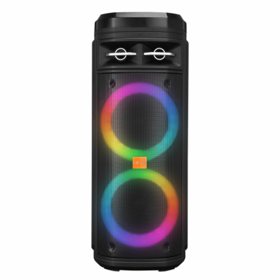 MIKADO MD-BT106, 30W, USB/BT/TF/TWS, RGB Aydınlatmalı, Toplantı, Parti, Açık Hava Speaker. Kablosuz Mikrofon Hediyeli