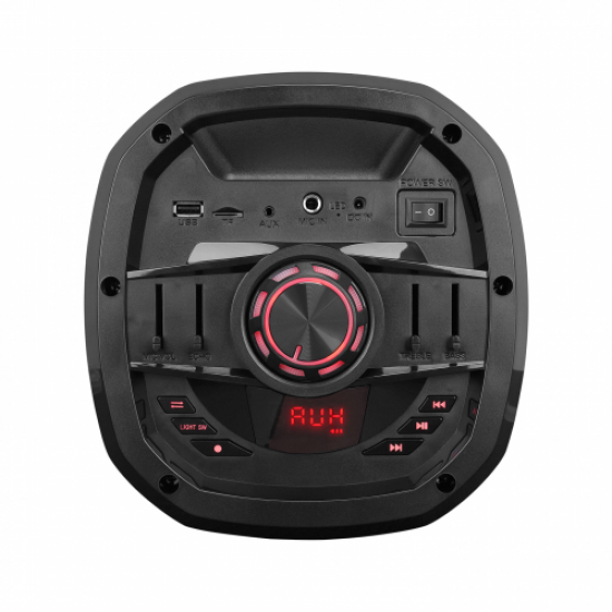 MIKADO MD-BT106, 30W, USB/BT/TF/TWS, RGB Aydınlatmalı, Toplantı, Parti, Açık Hava Speaker. Kablosuz Mikrofon Hediyeli