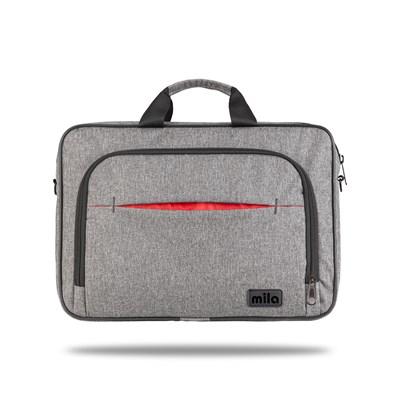 Mila T304 Business serisi 15.6 inch uyumlu WTXpro Su Geçirmez Kumaş Macbook , Laptop , Notebook Taşıma Çantası –Gri