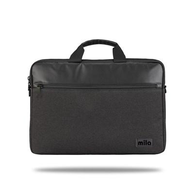 Mila ML-T404, Empoli Serisi WTXpro Su Geçirmez Kumaş 15.6 inch uyumlu Macbook, Macbook air, Laptop, Notebook Taşıma Çantası –Koyu Gri
