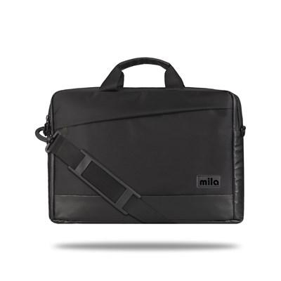 Mila ML-T500, Viena Serisi WTXpro Su Geçirmez Kumaş, Su Geçirmez Kumaş 15.6 inch uyumlu Macbook, Macbook air,Laptop, Notebook Taşıma Çantası –Siyah