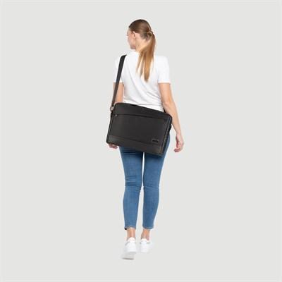 Mila ML-T500, Viena Serisi WTXpro Su Geçirmez Kumaş, Su Geçirmez Kumaş 15.6 inch uyumlu Macbook, Macbook air,Laptop, Notebook Taşıma Çantası –Siyah