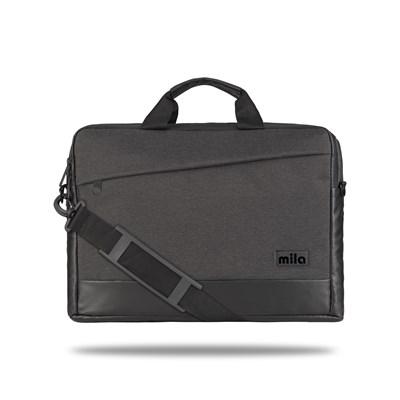 Mila ML-T504, Viena Serisi WTXpro Su Geçirmez Kumaş, Su Geçirmez Kumaş 15.6 inch uyumlu Macbook, Macbook air,Laptop, Notebook Taşıma Çantası – Koyu Gri