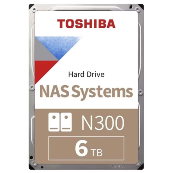 TOSHIBA N300, MN10ADA600S, 3.5’’, 6TB, 512Mb 7200 Rpm, SATA3, 7/24 NAS, SERVER, HDD
