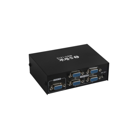 S-Link MSV-1415, 4xVGA, D-Sub Monitör Çoklayıcı, 150Mhz (1PC-4Monitör)