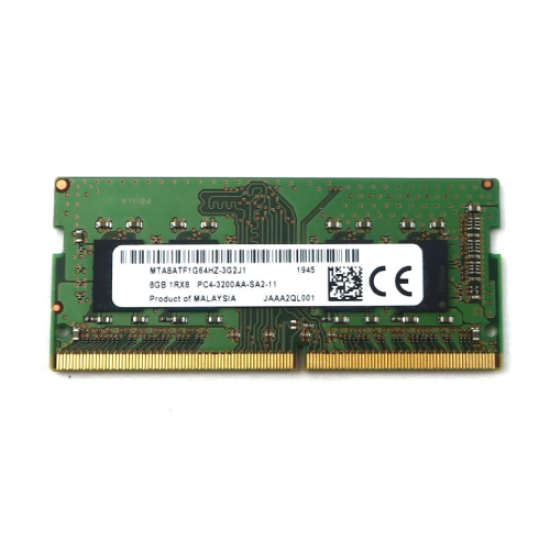 MICRON MTA8ATF1G64HZ-3G2J1, 8Gb, 3200Mhz, DDR4, Sodimm Notebook RAM, 1,2V, CL22