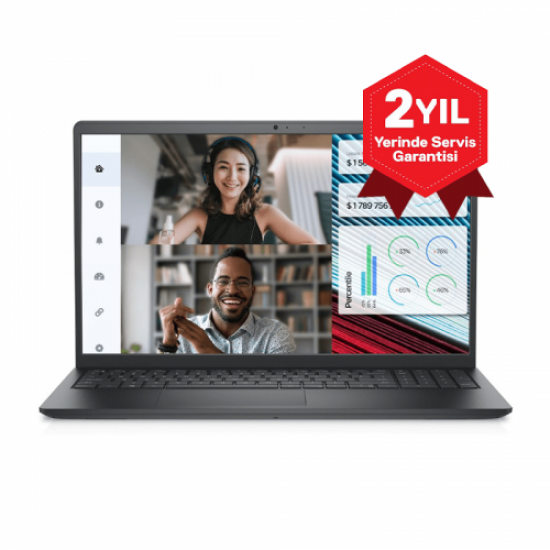 DELL Vostro 3520, N1608PVNB3520U, i7-1255U, 15,6’’ FHD, 8Gb Ram, 512Gb SSD, Paylaşımlı Ekran Kartı, Free Dos Notebook (5849332)