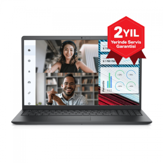 DELL Vostro 3520, N1611PVNB3520U, i5-1235U, 15,6’’ FHD, 8Gb Ram, 512Gb SSD, Paylaşımlı Ekran Kartı, Free Dos Notebook (6191570)