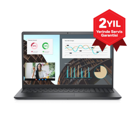 DELL Vostro 3530, N3409PVNB3530_U, i5-1334U, 15,6’’ FHD, 8Gb Ram, 512Gb SSD, Paylaşımlı Ekran Kartı, Free Dos Notebook