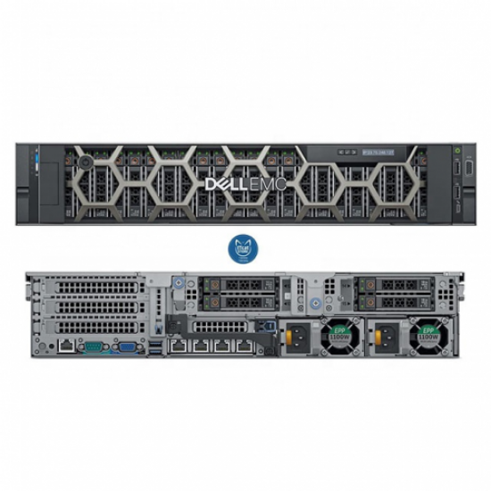 DELL PER740TR5_VSR R740 Intel Xeon Silver 4208, 64Gb RDIMM Ram, 2x1,2Tb HDD, 2x750W Power, Free Dos, 2U Kasa RACK SERVER