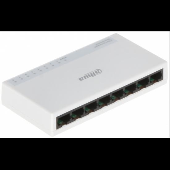 DAHUA PFS3008-8ET-L, 8 Port, MegaBit, Yönetilemez, Masaüstü Switch