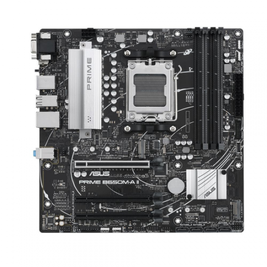 ASUS PRIME B650M-A II, 4xDDR5, 2x M.2, D-SUB, HDMI, DP, AMD Ryzen 7000 Serisi, AM5 Soket Anakart