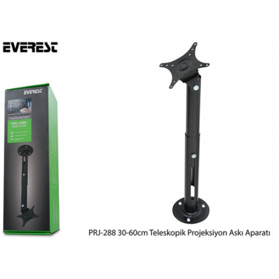 Everest PRJ-288 Teleskopik Projeksiyon ve Monitör Askı Aparatı 13 Kg Taşıma
