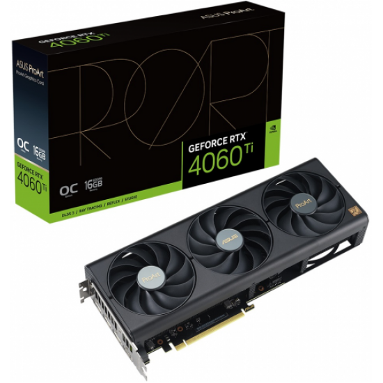 ASUS PROART-RTX4060TI-O16G, 16Gb, 128Bit, GDDR6, 1xHDMI, 3xDP GAMING Ekran Kartı
