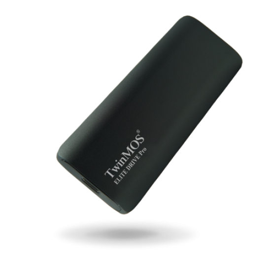 TwinMOS PSSD1TBEDP, 1TB, Taşınabilir External SSD, USB 3.2, Type-C (Dark Gray)