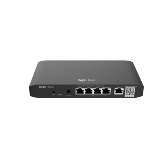 RUIJIE Reyee RG-EG105G-P-V3 5 Port Gigabit, Web  Yönetilebilir, 2 WANs, 100 Kullanıcı, 600 Mbps Router