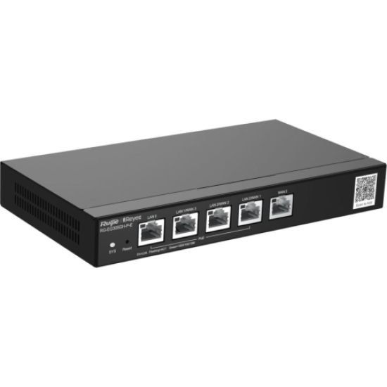 RUIJIE Reyee RG-EG305GH-P-E 5 Port Gigabit, Web  Yönetilebilir, 4 WANs, 300 Kullanıcı, 300 Mbps Router