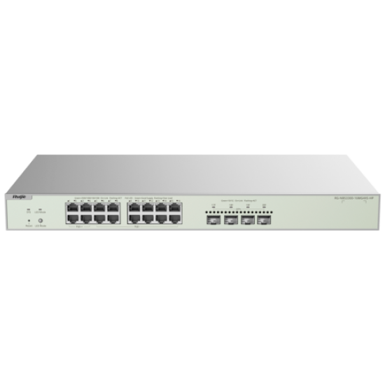 RUIJIE REYEE RG-NBS3300-16MG4XS-HP 16 Port  GigaBit PoE,  370W, 4Port SFP, L2 Yönetilebilir Switch  Metal Kasa