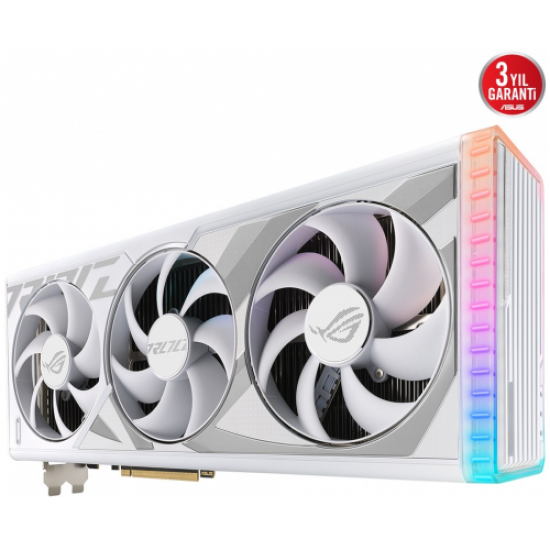 ASUS ROG-STRIX-RTX4090-O24G-WHITE, 24Gb, 384Bit, GDDR6X, 2xHDMI, 3xDP GAMING Ekran Kartı
