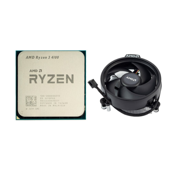 AMD RYZEN 3 4100 4 Core, 3,80-4,0GHz, 6Mb Cache, 65W, AM4 Soket, MPK, (Dahili Grafik YOK, Fan VAR)