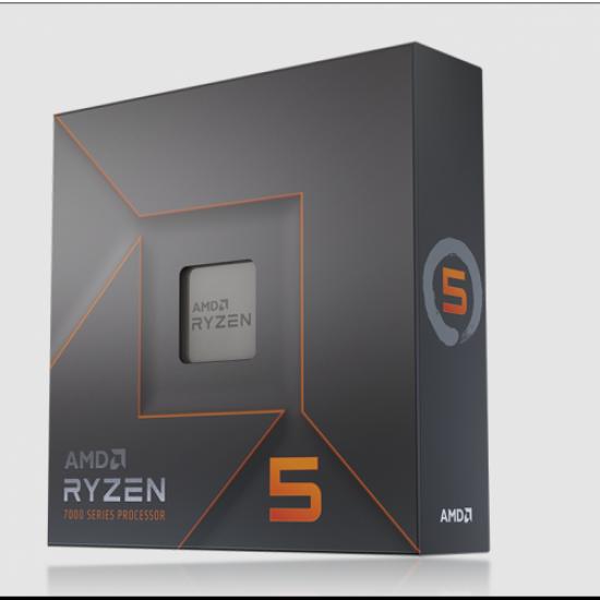 AMD RYZEN 5 7600X 6 Core, 4,70-5.30GHz, 38Mb Cache, 105W,  AM5 Soket, BOX (Kutulu) (Grafik Kart VAR, Fan YOK)