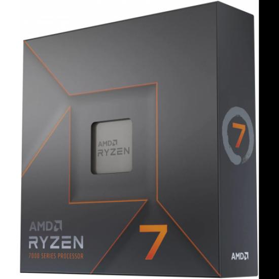 AMD RYZEN 7 7700X 8 Core, 4,50-5.40GHz, 40Mb Cache, 105W,  AM5 Soket, BOX (Kutulu) (Grafik Kart VAR, Fan YOK)