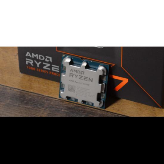 AMD RYZEN 7 7700X 8 Core, 4,50-5.40GHz, 40Mb Cache, 105W,  AM5 Soket, BOX (Kutulu) (Grafik Kart VAR, Fan YOK)