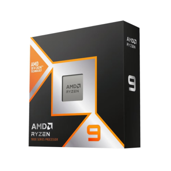 AMD RYZEN 9 9900X3D 12 Core, 4,40-5.50GHz, 128Mb Cache, 120W,  AM5 Soket, BOX (Kutulu) (Dahili Grafik VAR, Fan YOK)