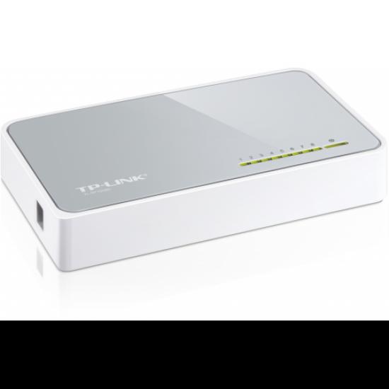 TP-LINK OMADA TL-SF1008D, 8 Port, Megabit, Yönetilemez, Masaüstü Switch