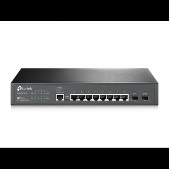 TP-LINK OMADA PROJE, TL-SG3210, 8 Port, GigaBit, Metal Kasa, +2Port GigaBit SFP, Yönetilebilir, Rackmount Switch