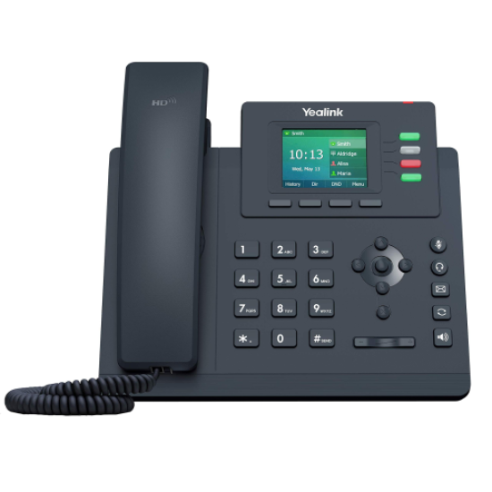 YEALINK SIP-T33G, Masaüstü, Kablolu IP TELEFON, Siyah, 2.4’’ Renkli Ekran, 2xGigaBit Ethernet Portu, PoE Destekli