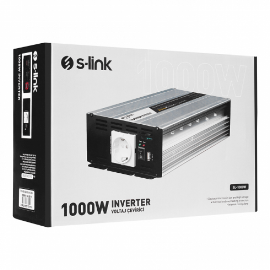 S-LINK SL-1000W, 1000W, DC12V-AC230V, INVERTER