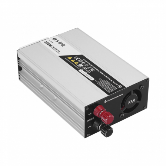 S-LINK SL-300W, 300W, DC12V-AC230V, Araç içi Çakmak Aparatı ile INVERTER