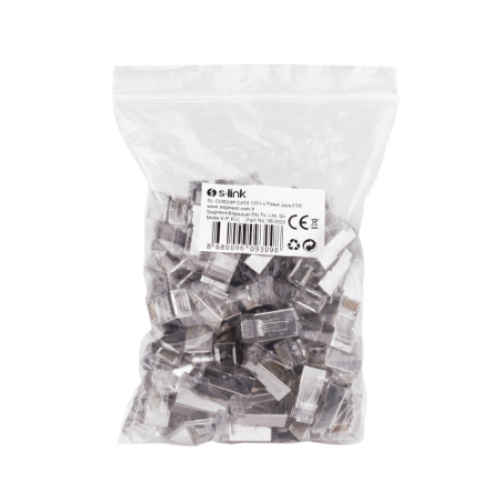 S-LINK SL-COB24P, RJ45, Yeni Nesil JAC, UTP, CAT6, Metal (100lü PAKET)