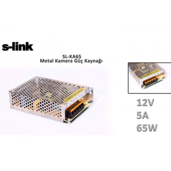 S-LINK SL-KA65 12V 5A Switch Mode DC ADAPTÖR