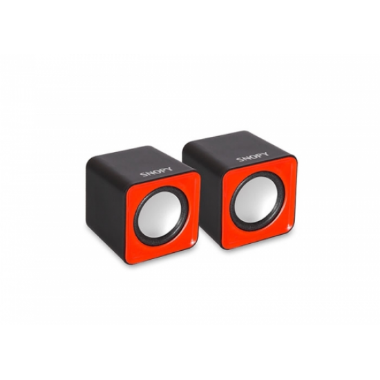 SNOPY SN-66 1+1 Masa Üstü USB SPEAKER (Kırmızı)